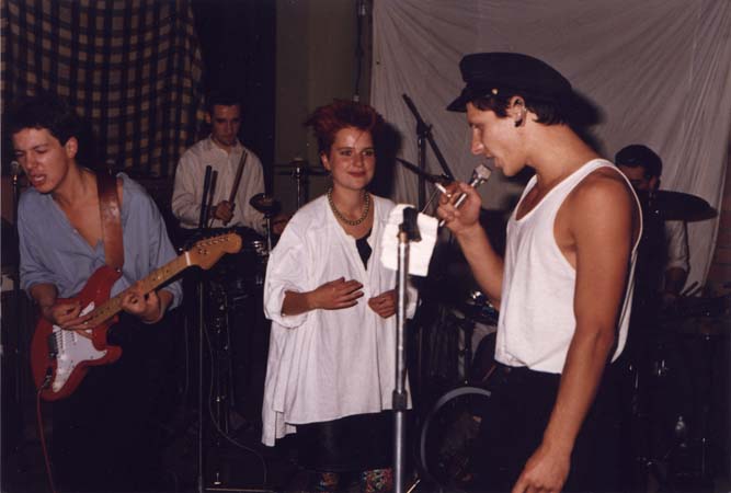0129Die Anderen mit Claudia,Krischan,Kriening & Chris 12.09.86 Club Weinbergsweg