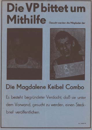 0141Die Magdalene Keibel Combo Flyer 1986